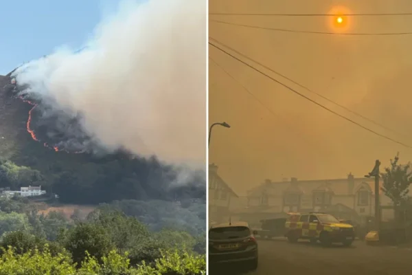 Family describes fire coming down the mountain amid evacuation